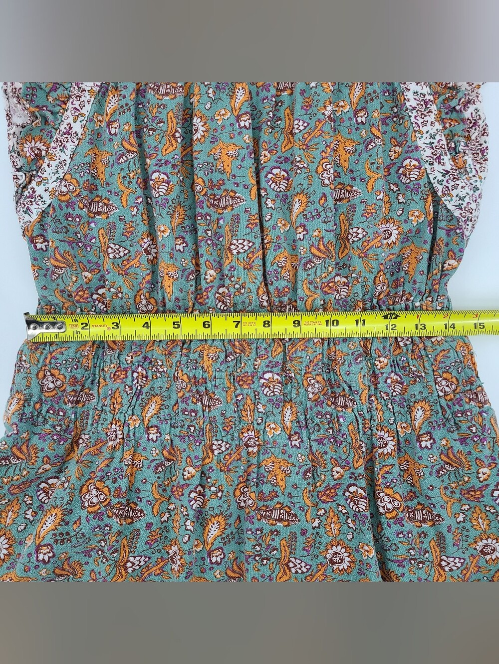 Universal Threads Cotton/Linen Blend Boho Ruffle Dress Size Small - Picture 7 of 9